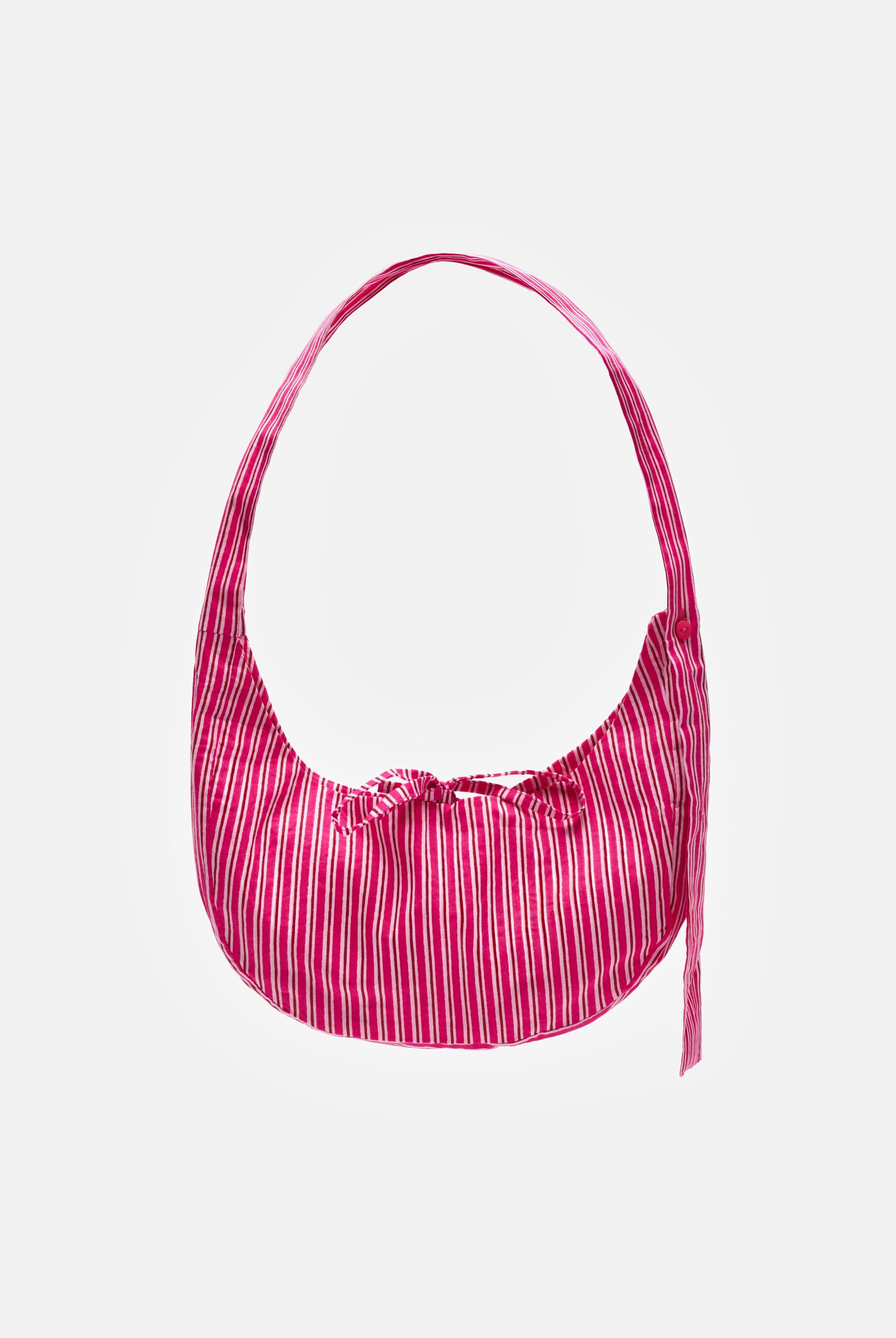 Nina Bag Stripes Strawberry in cotone Amimi Milano