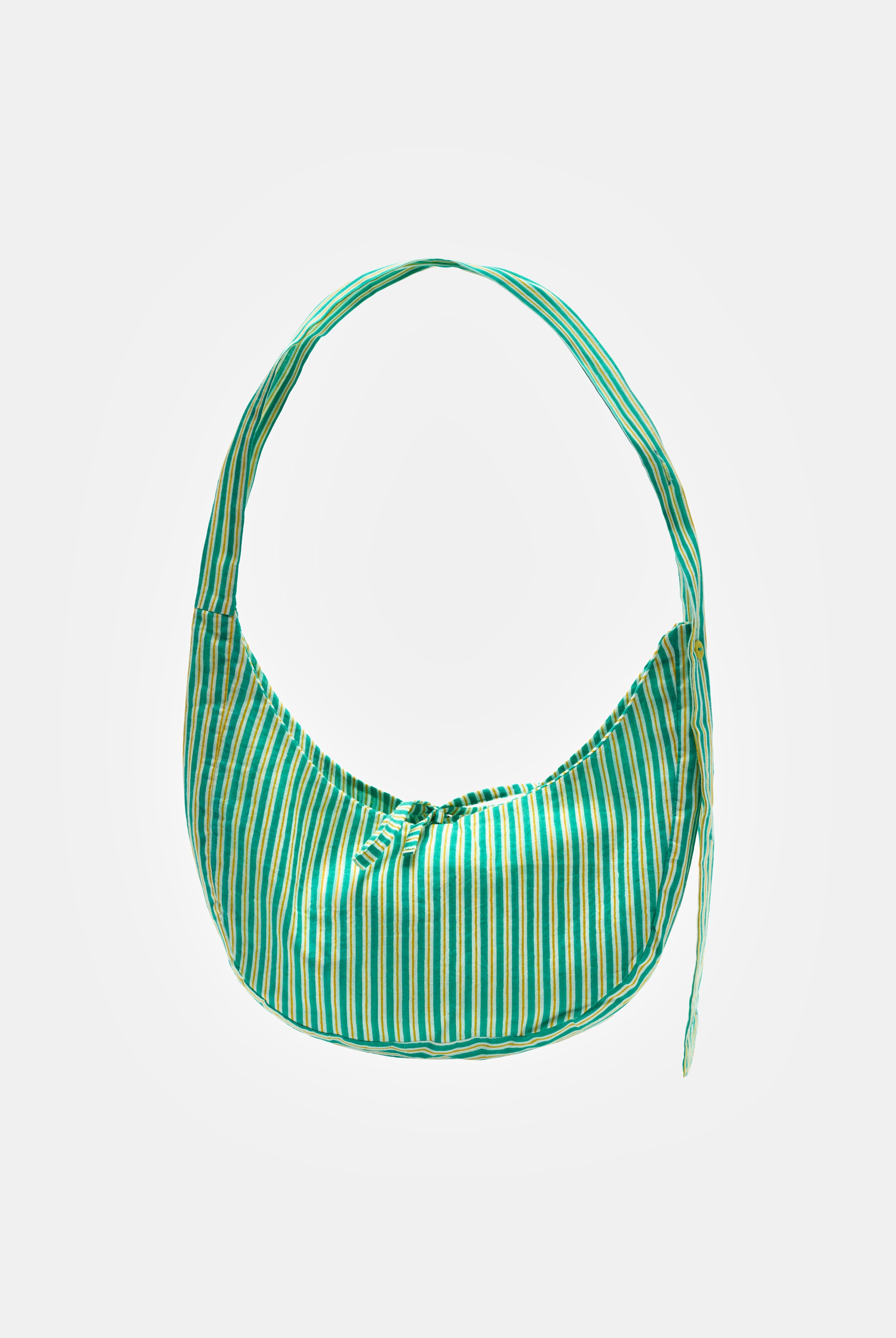 Nina Bag Stripes Mint in cotone Amimi Milano