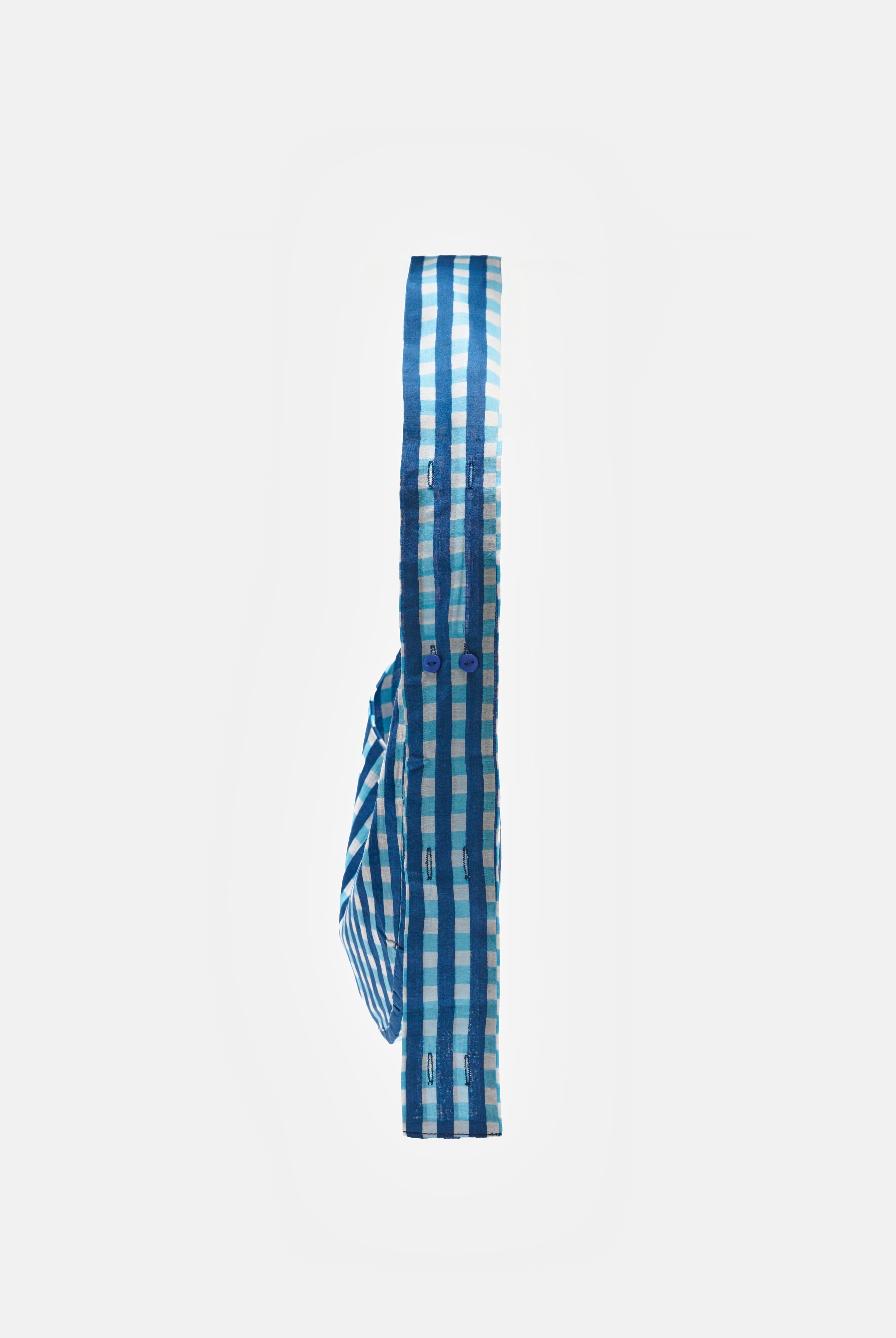 Nina Bag Checks Navy Blue in cotone Amimi Milano