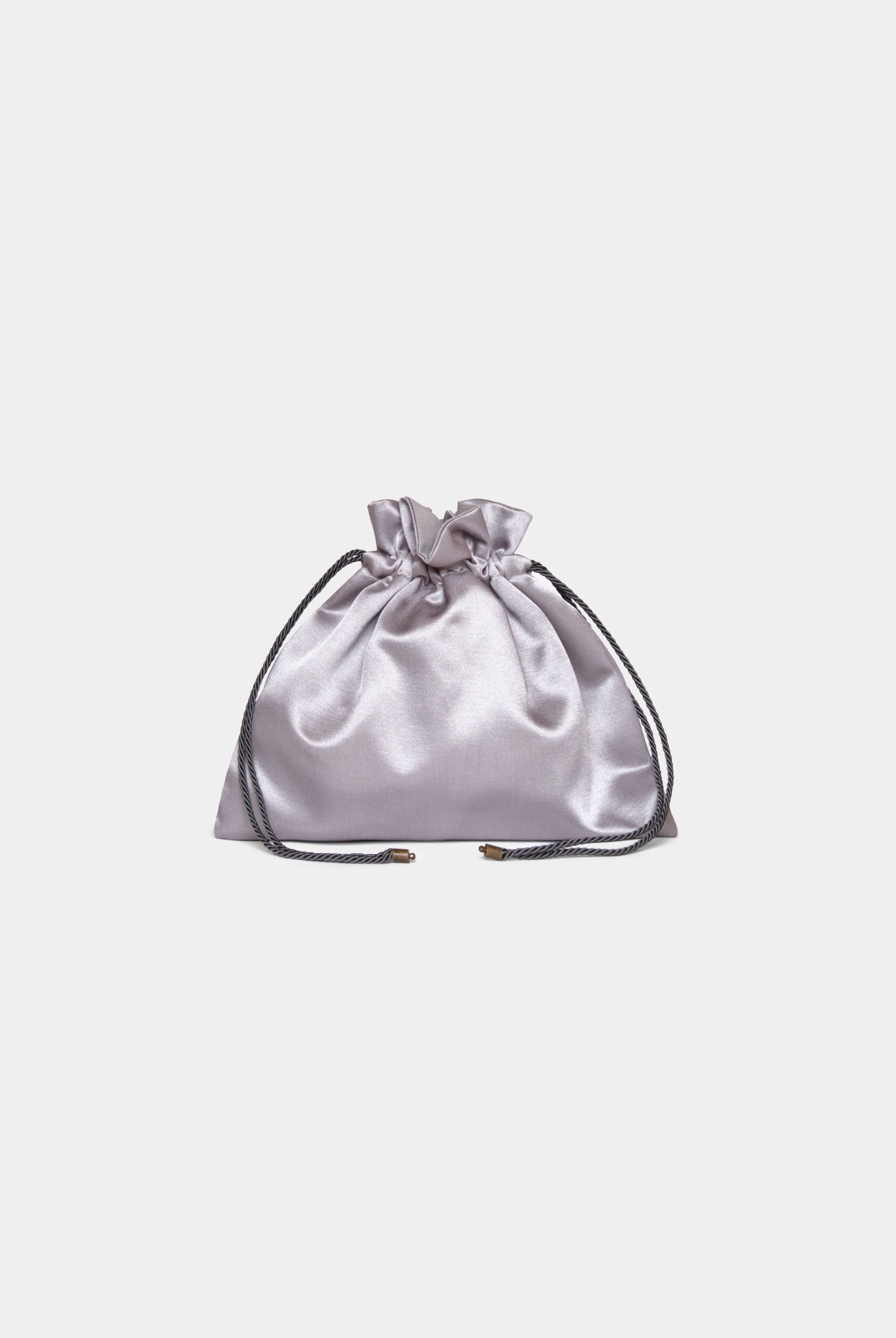 Annie Bag Pearl Grey in tessuto Amimi Milano