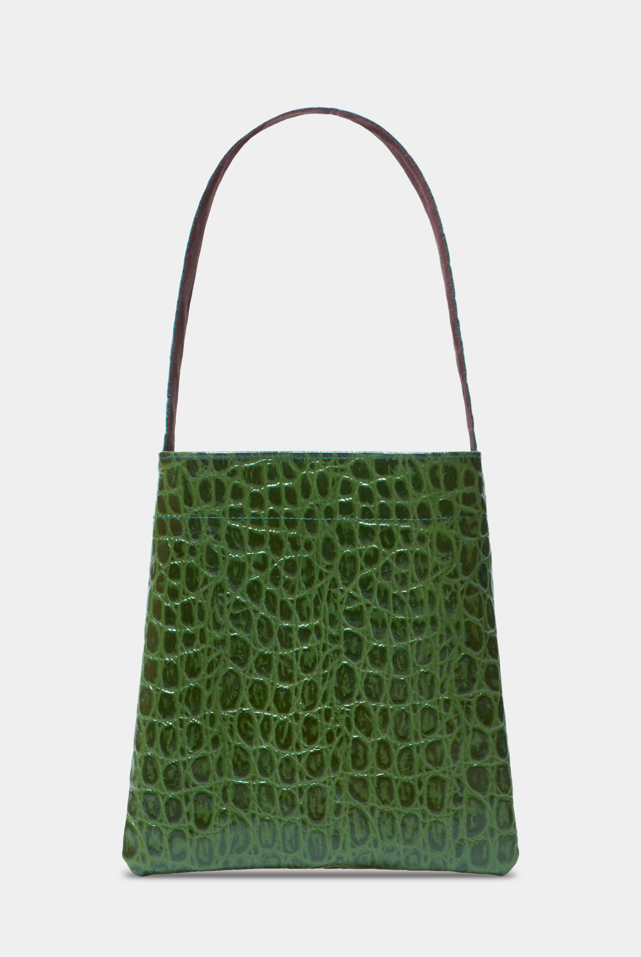 Lea Bag Cocco Green in pelle Amimi Milano