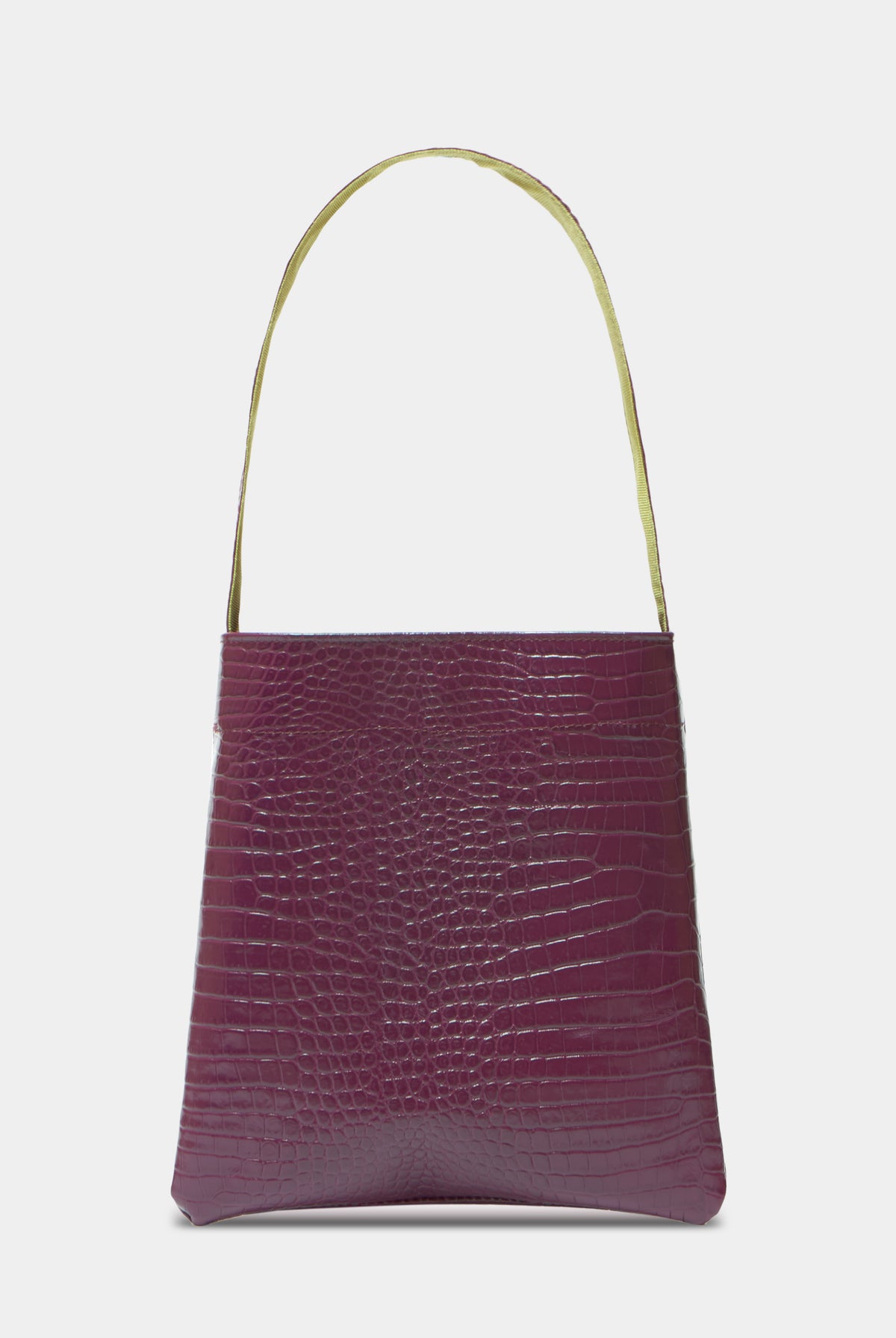 LEA BAG COCCO PURPLE in vera pelle stampa cocco Amimì Milano