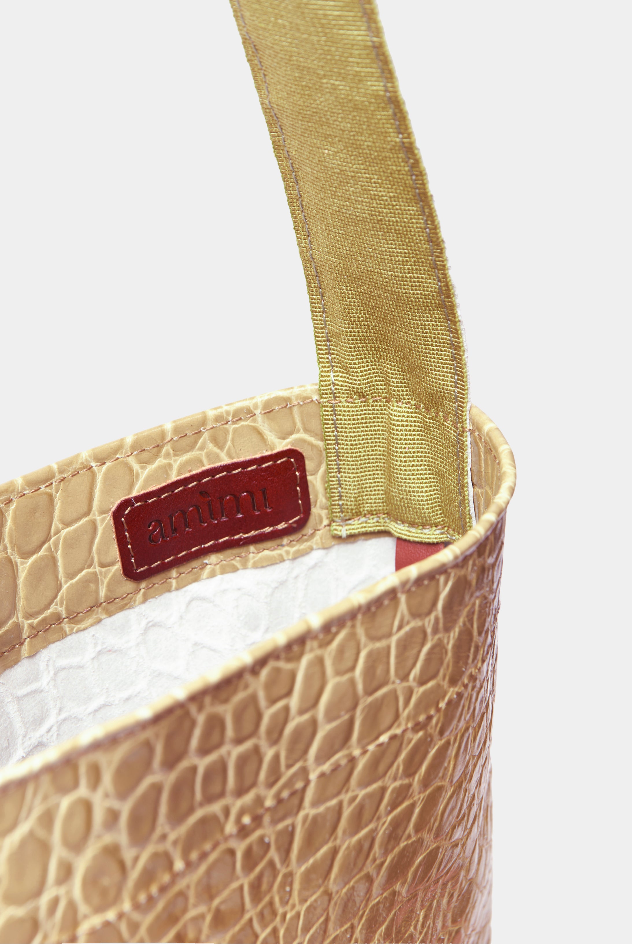 Lea Bag Cocco Beige in pelle Amimi Milano