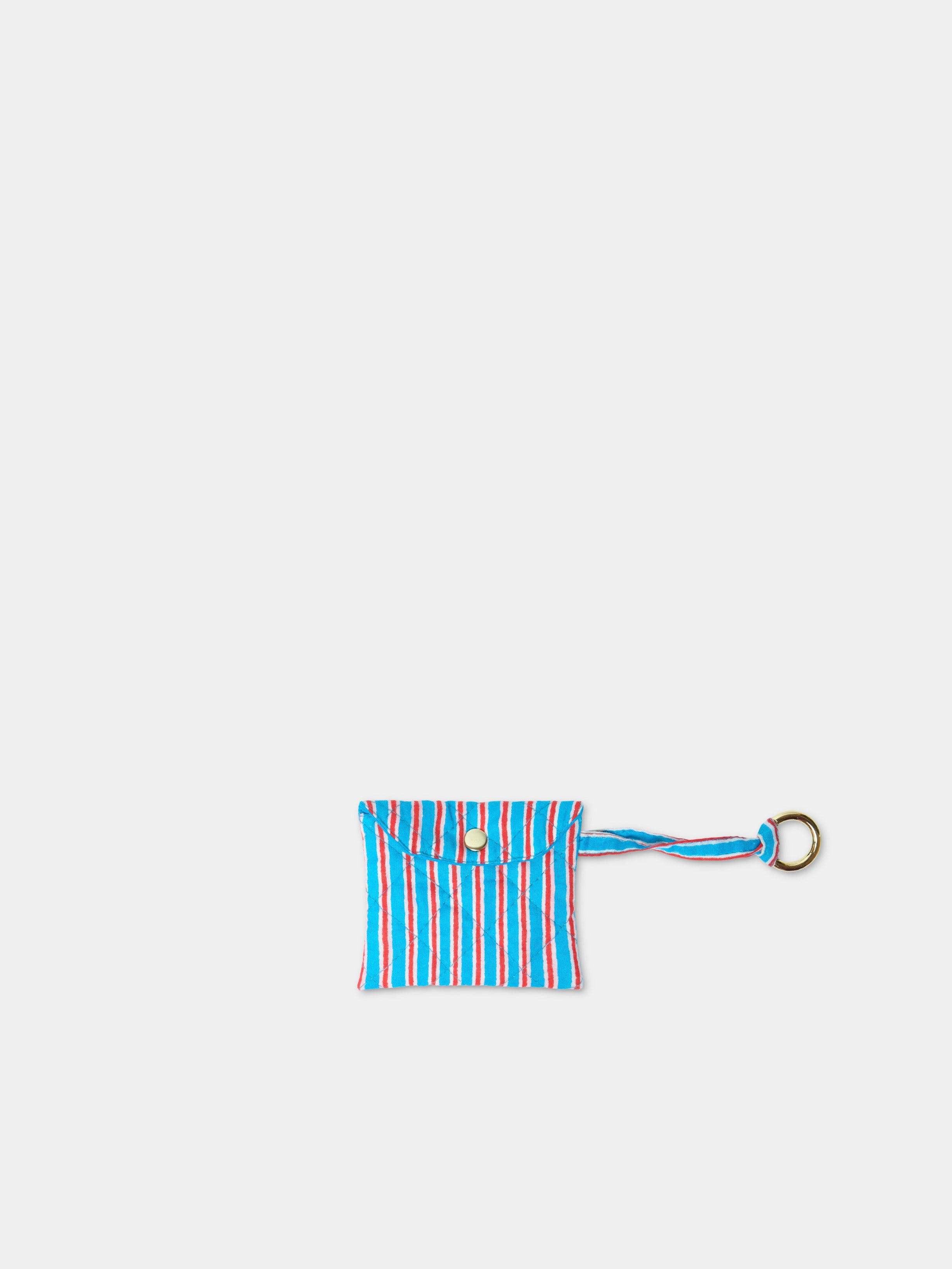 Airpods Case Light Blue accessorio in cotone naturale Amimi Milano