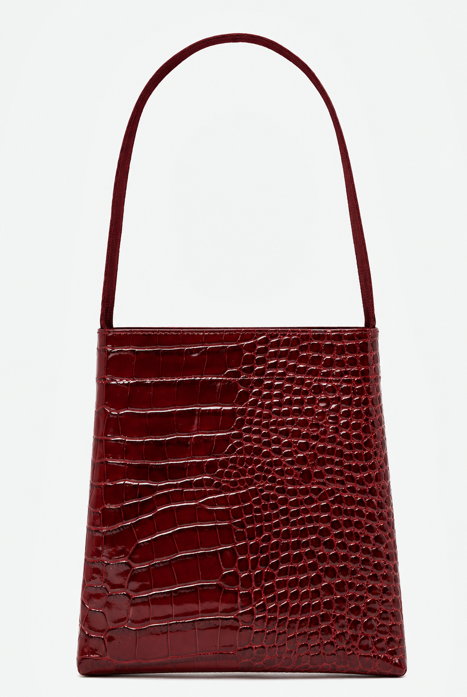 Lea Bag Cocco Burgundy in pelle stampa cocco bordeaux fatta a mano Amimì Milano