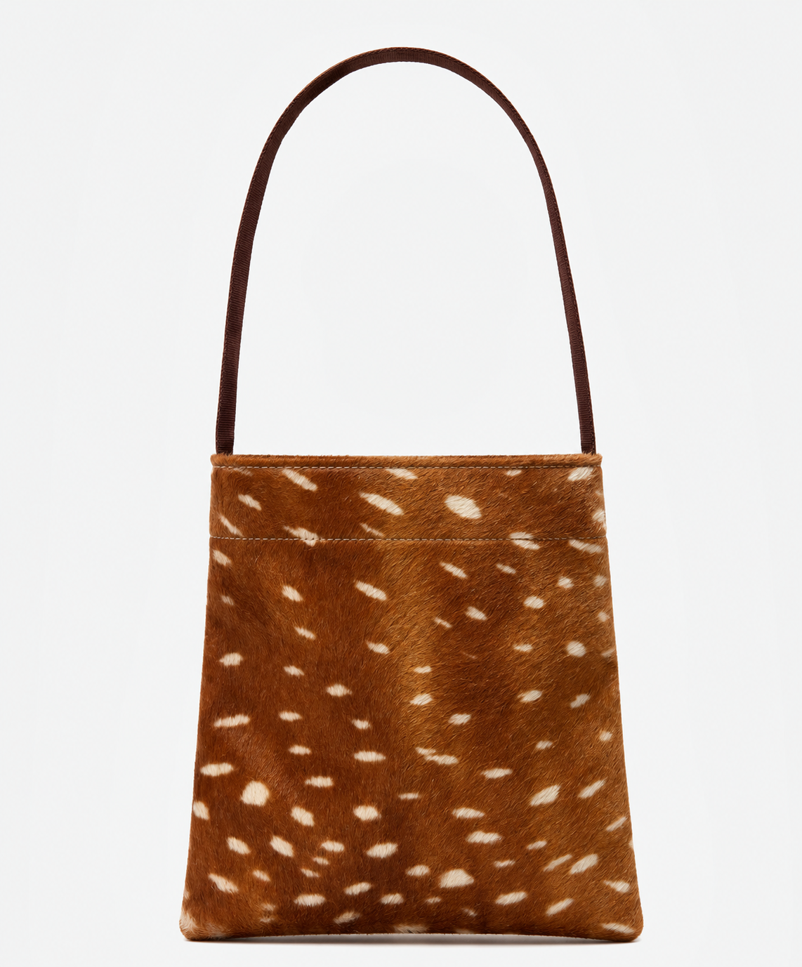 Lea Bag Bambi Pony borsa a spalla in cavallino stampa bambi, vista frontale, Amimi Milano