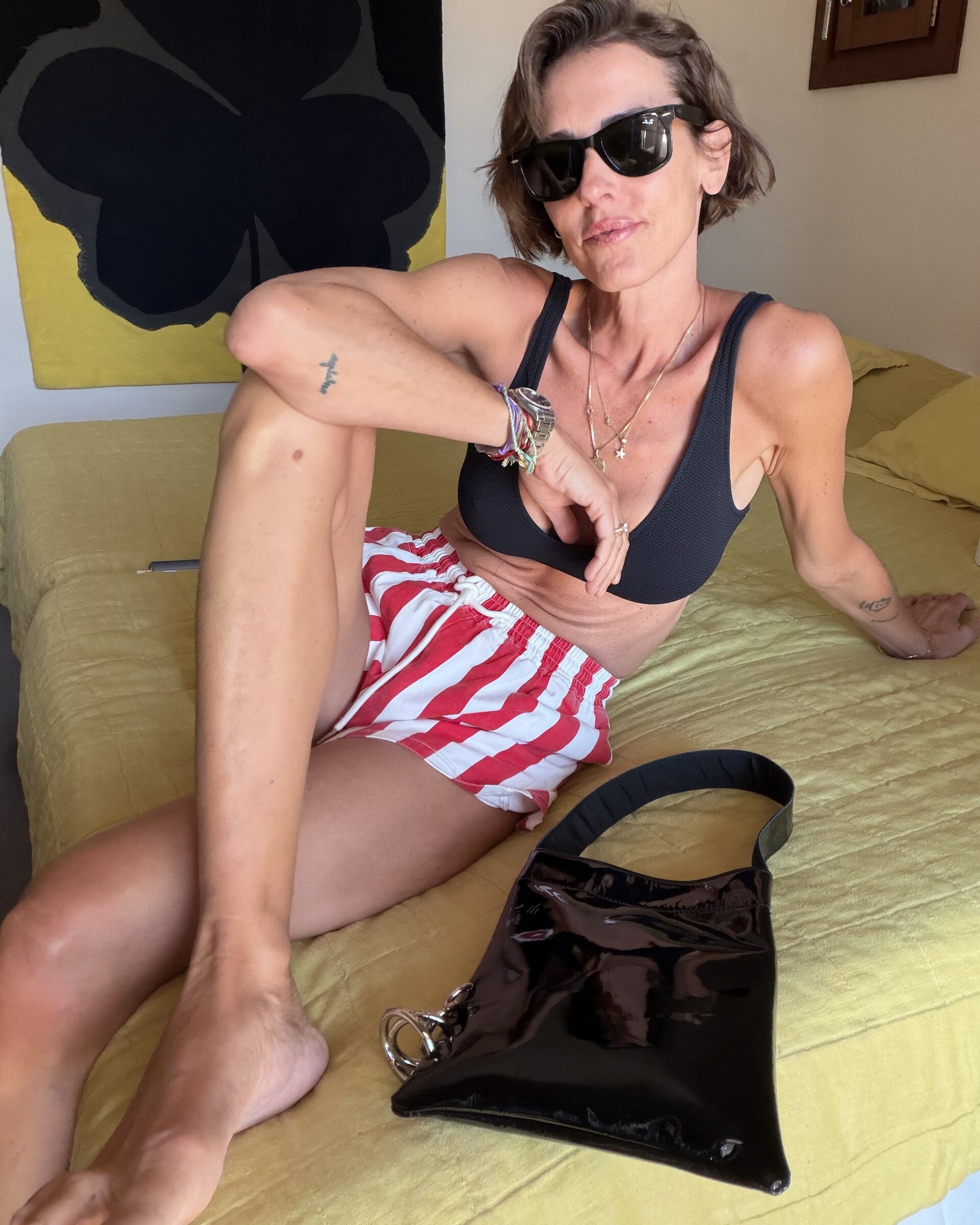 Lea Bag x Rita Black Piercing dettaglio Amimi Milano