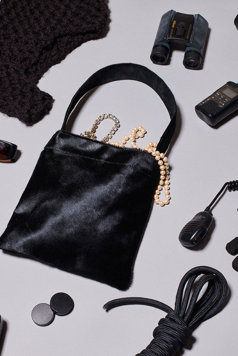 Lea Bag Black Pony in pelle Amimi Milano