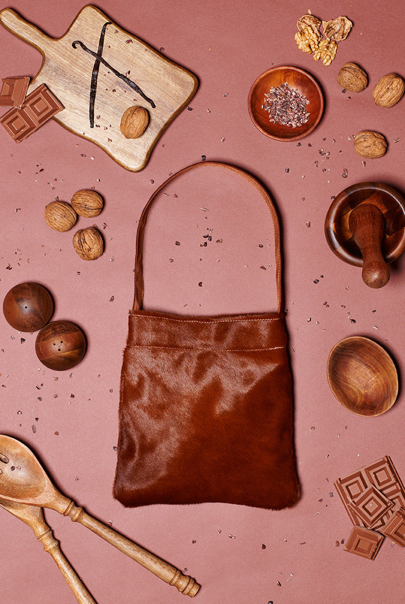 Lea Bag Light Brown Pony in pelle Amimi Milano