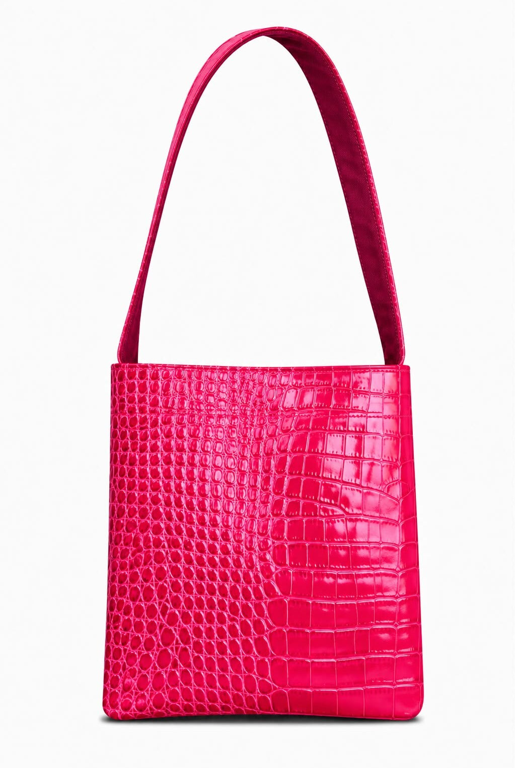 Lea Bag Cocco Red borsa a spalla in pelle stampa cocco rossa Amimi Milano