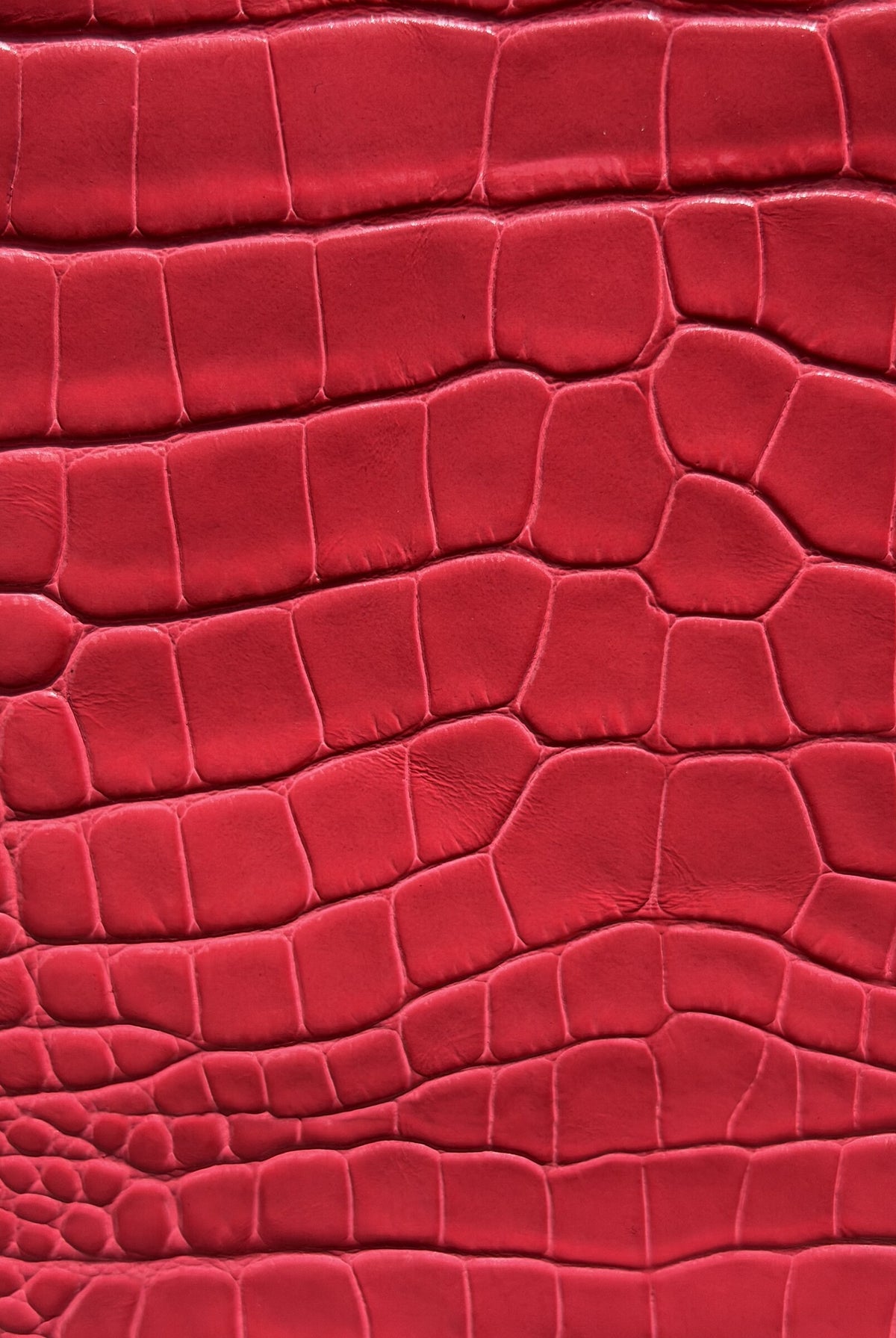 Lea Bag Cocco Red dettaglio pelle stampa cocco rossa Amimi Milano