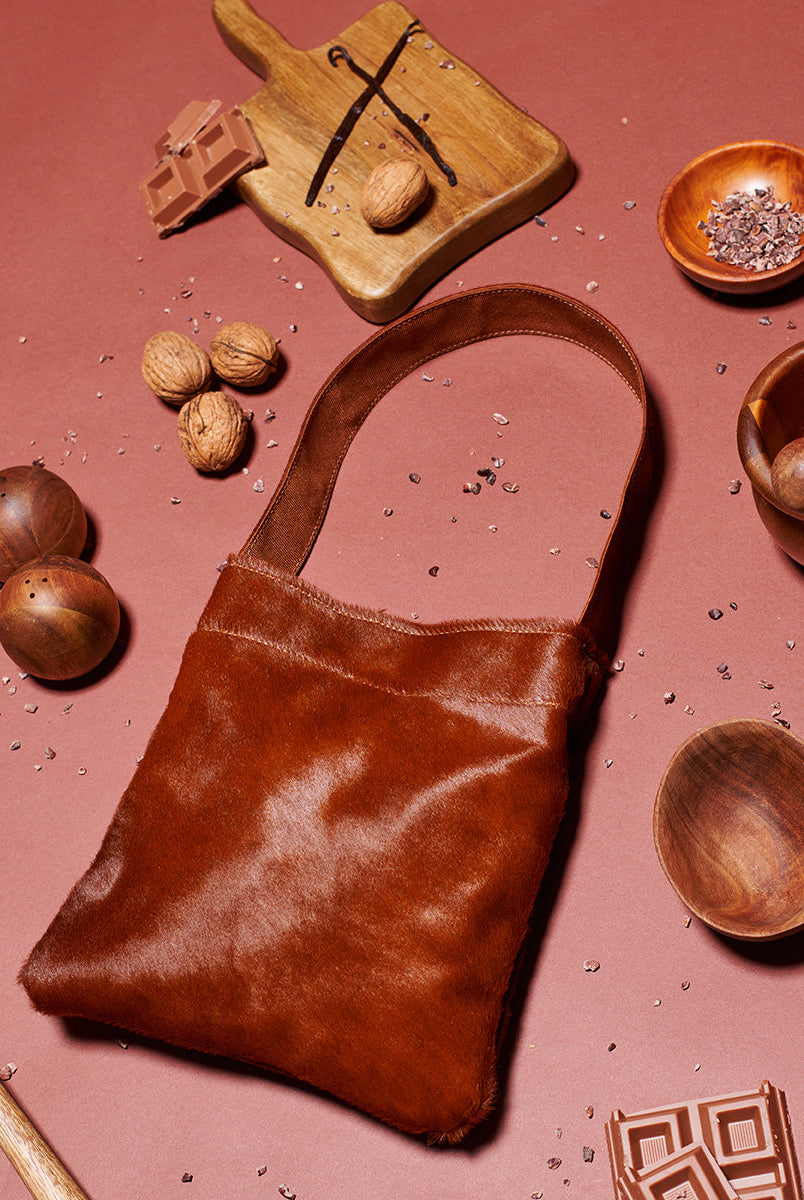 Lea Bag Light Brown Pony in pelle Amimi Milano
