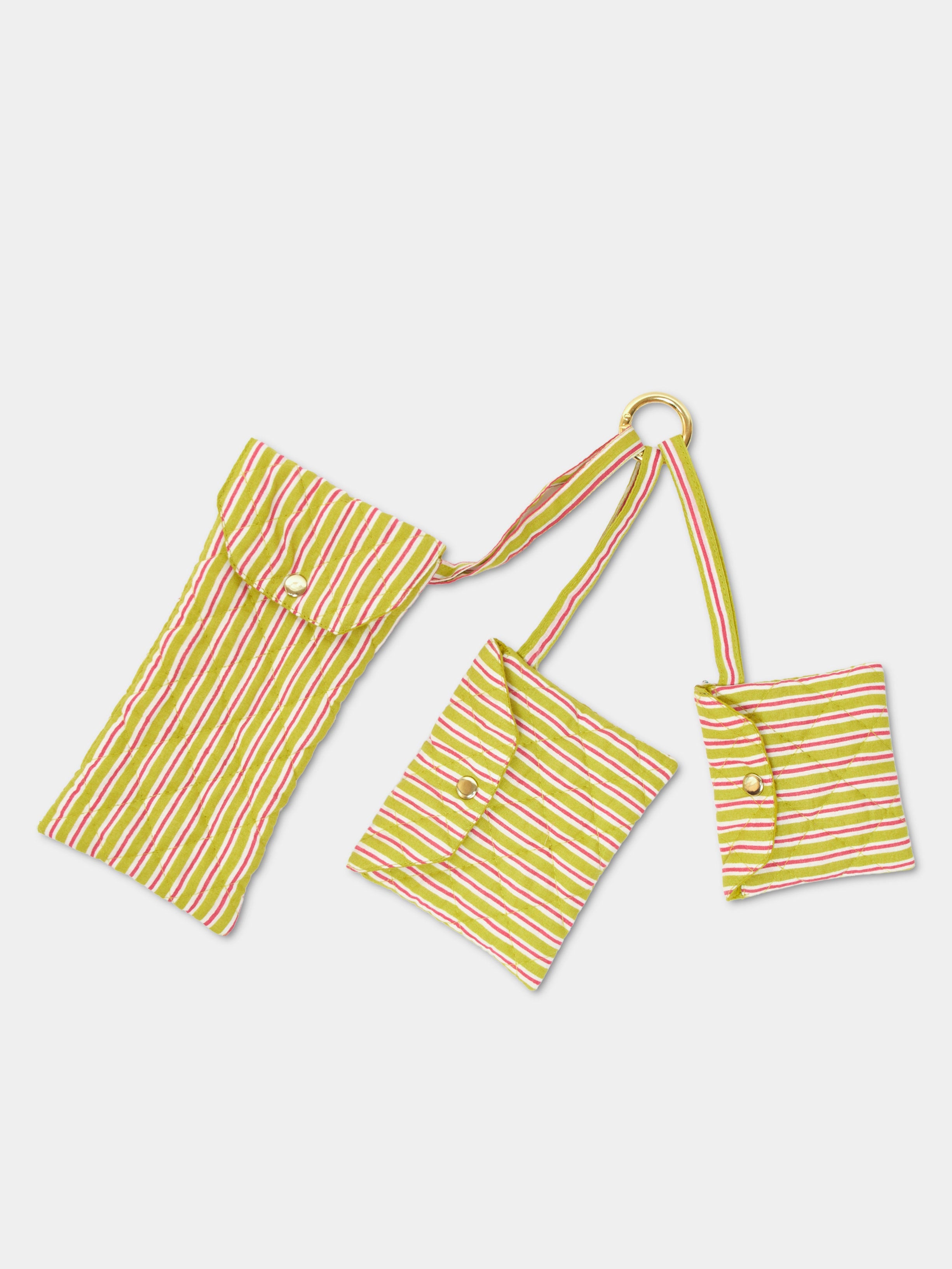 Amimi Cotton SET Lime Pink accessori in cotone Amimi Milano