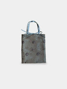 Agata Bag Floral Grey borsa da sera in tessuto ricamato Amimi Milano