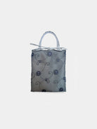 Agata Bag Floral Light Grey borsa da sera in tessuto ricamato Amimi Milano