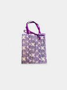 Agata Bag Floral Lilac borsa da sera in tessuto ricamato lilla Amimi Milano