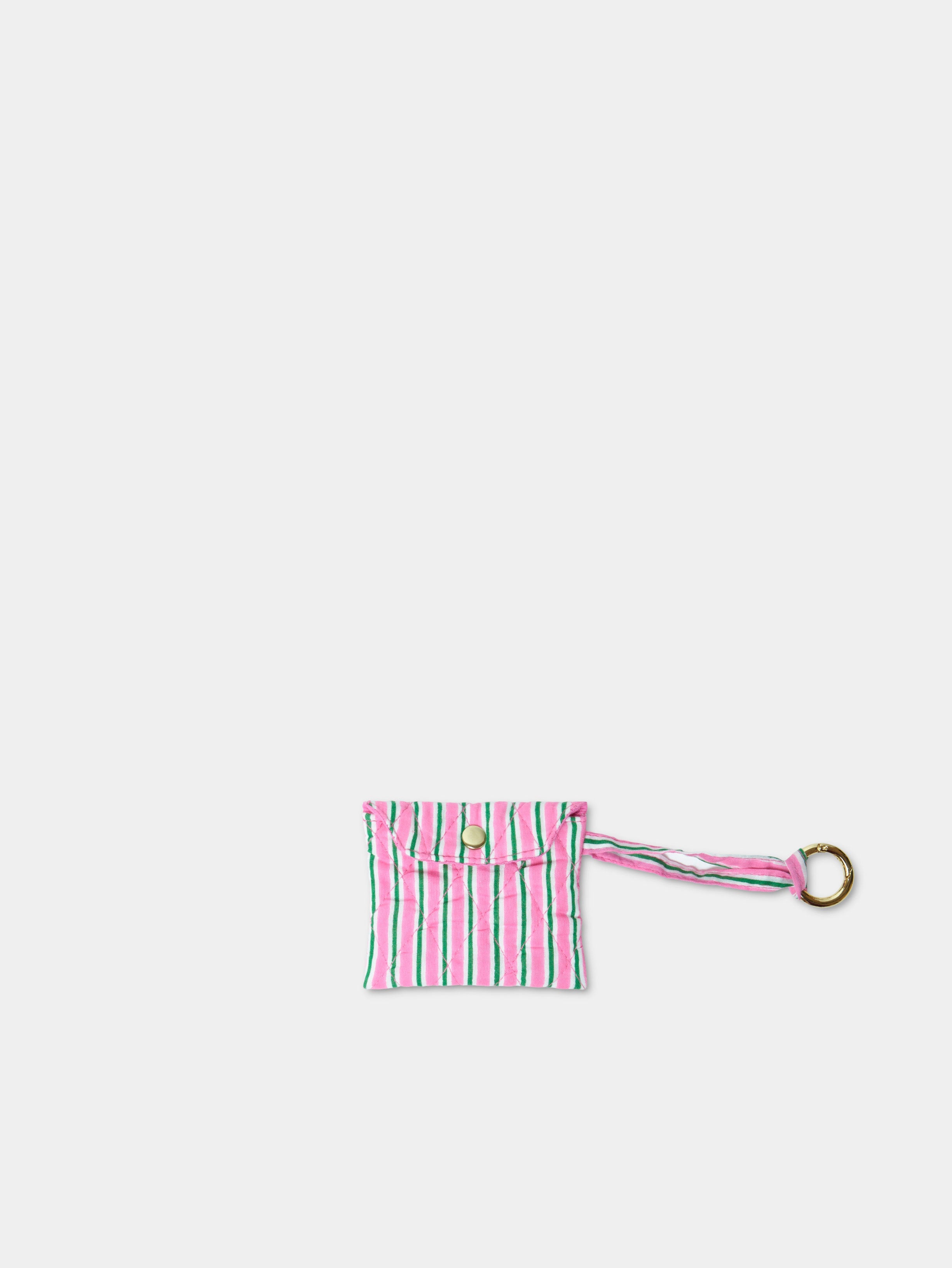 Airpods Case Candy Pink accessorio in cotone naturale Amimi Milano