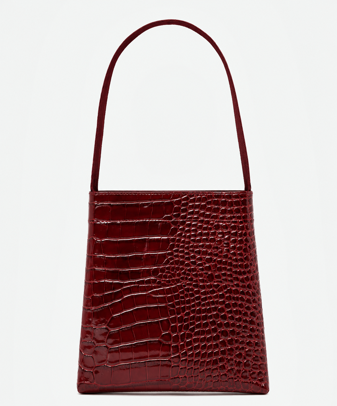 Lea Bag Cocco Burgundy in pelle stampa cocco bordeaux fatta a mano Amimì Milano