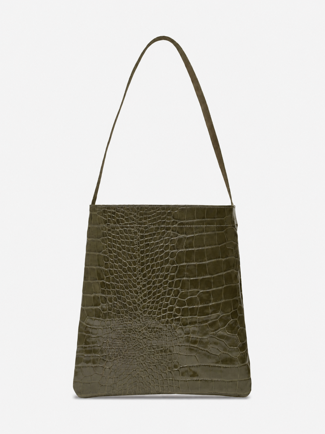 LEA BAG MAXI COCCO GREEN in vera pelle stampa cocco Amimì Milano