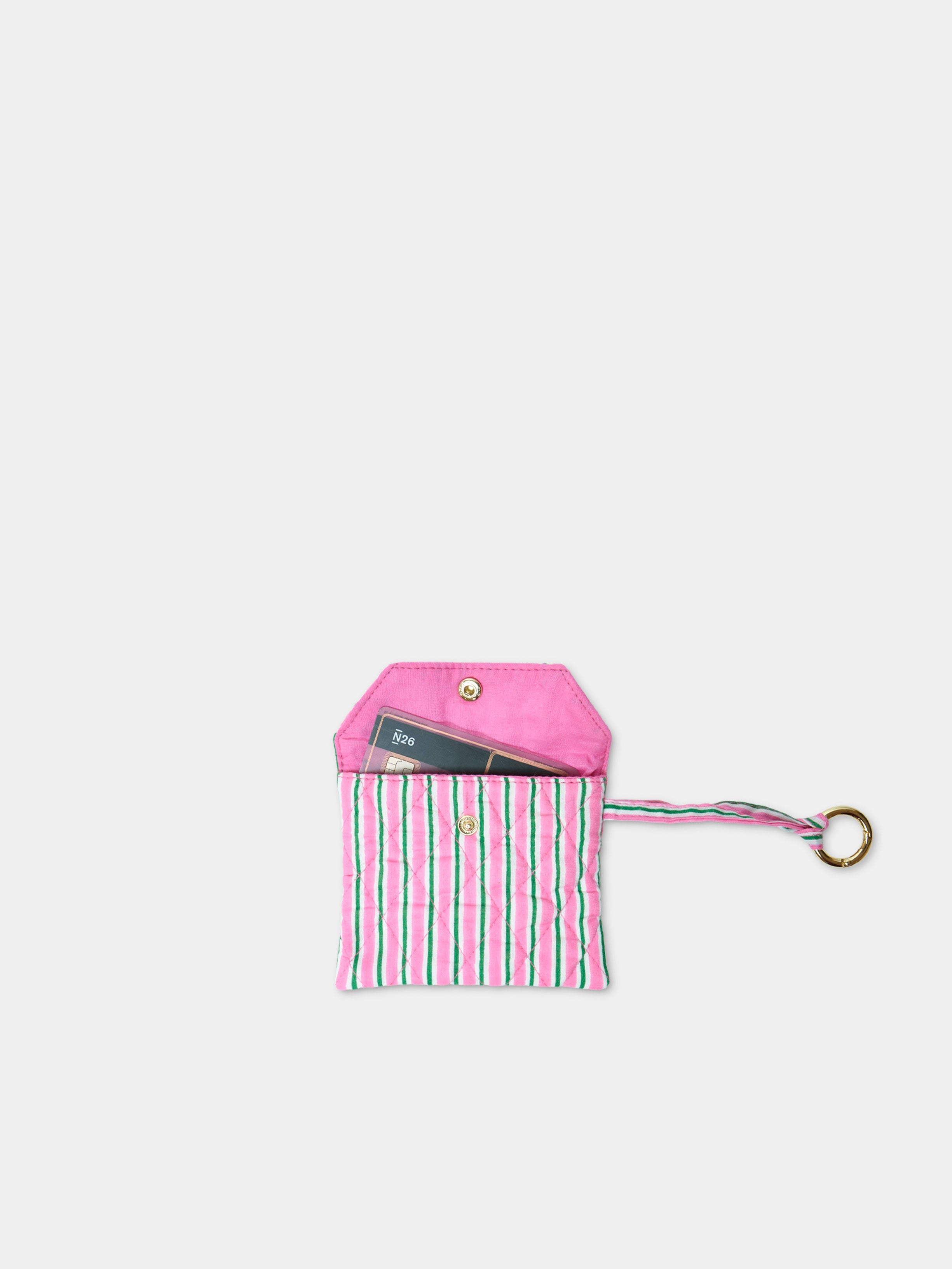 Mini Case Candy Pink vista laterale cotone Amimi Milano