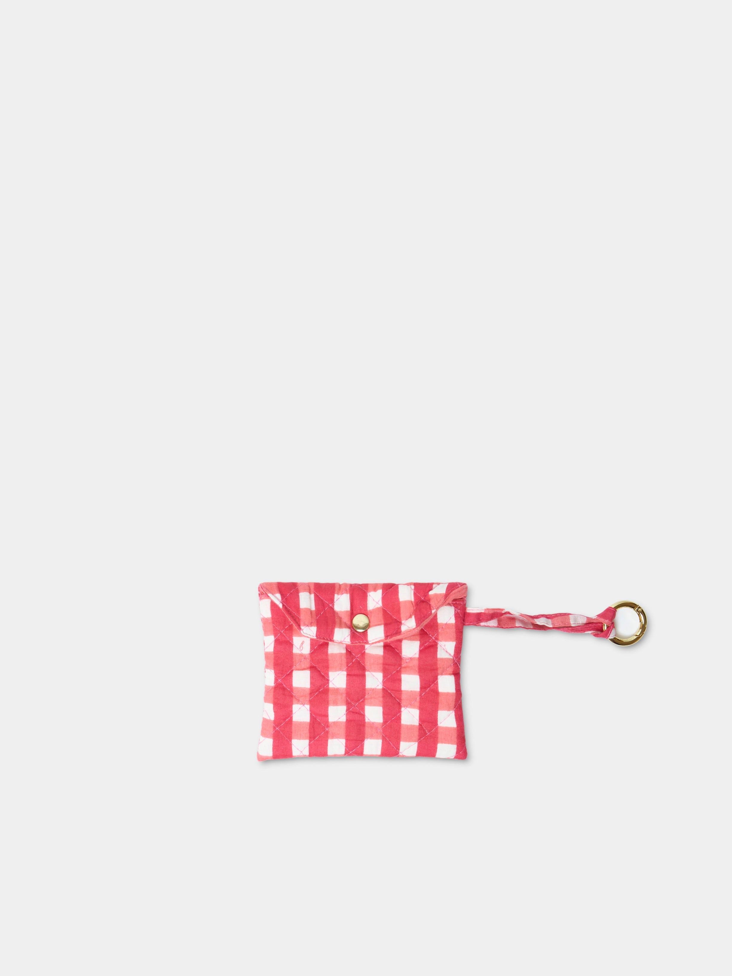Mini Case Cherry Pink accessorio in cotone naturale Amimi Milano