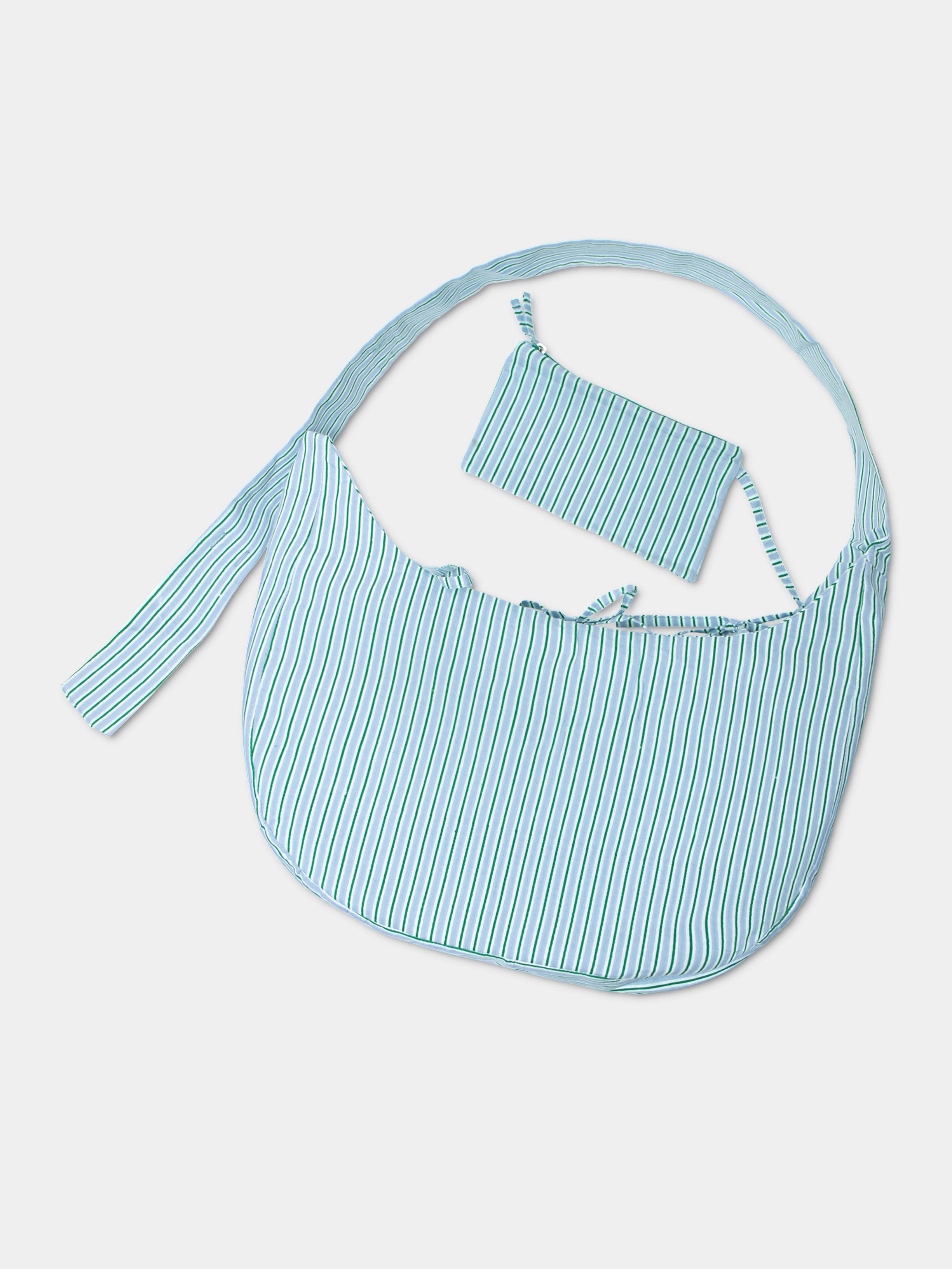 Nina Bag Ice dettaglio tessuto cotone Amimi Milano