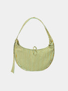 Nina Bag Maxi Jungle Green accessorio in cotone naturale Amimi Milano