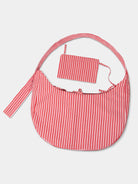 Nina Bag Maxi Red dettaglio tessuto cotone Amimi Milano