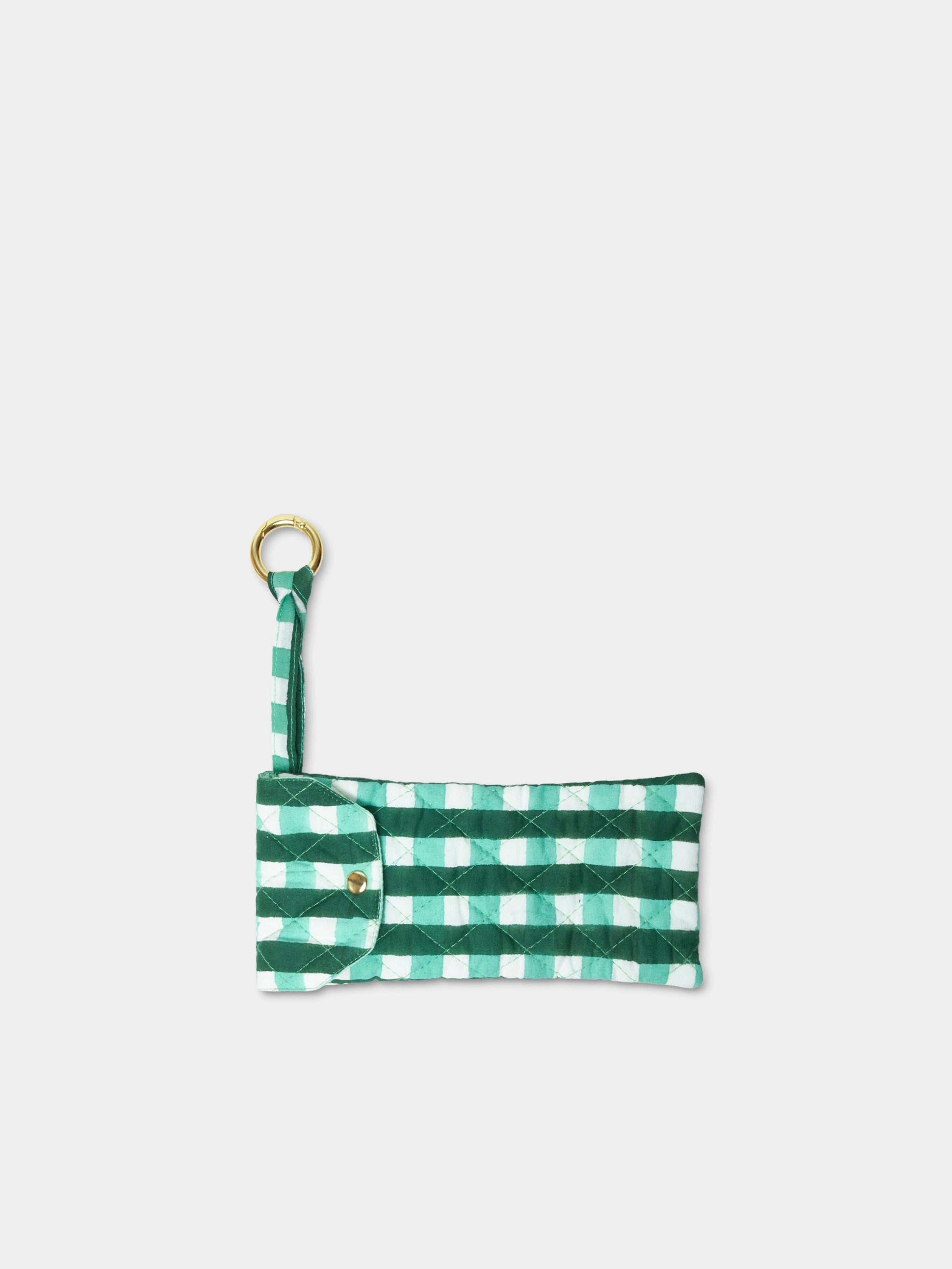 Sunglass Cover Forest Green accessorio in cotone naturale Amimi Milano