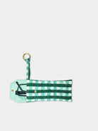 Sunglass Cover Forest Green vista laterale cotone Amimi Milano