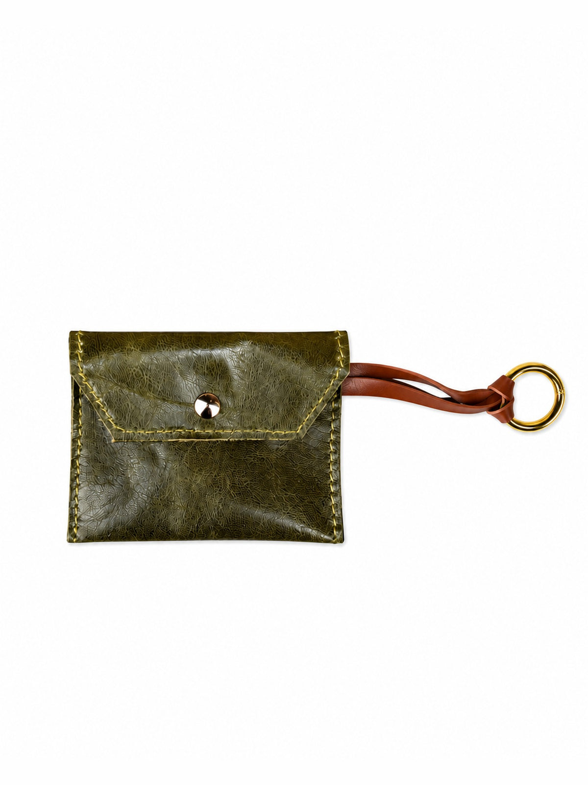 AirPods Case Military Green pelle verde militare Amimì Milano