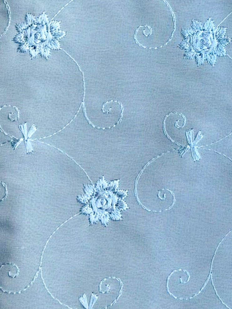 Agata Bag Floral Light Blue in tessuto Amimi Milano