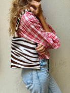 Lea Bag Brown Zebra Pony in pelle Amimi Milano