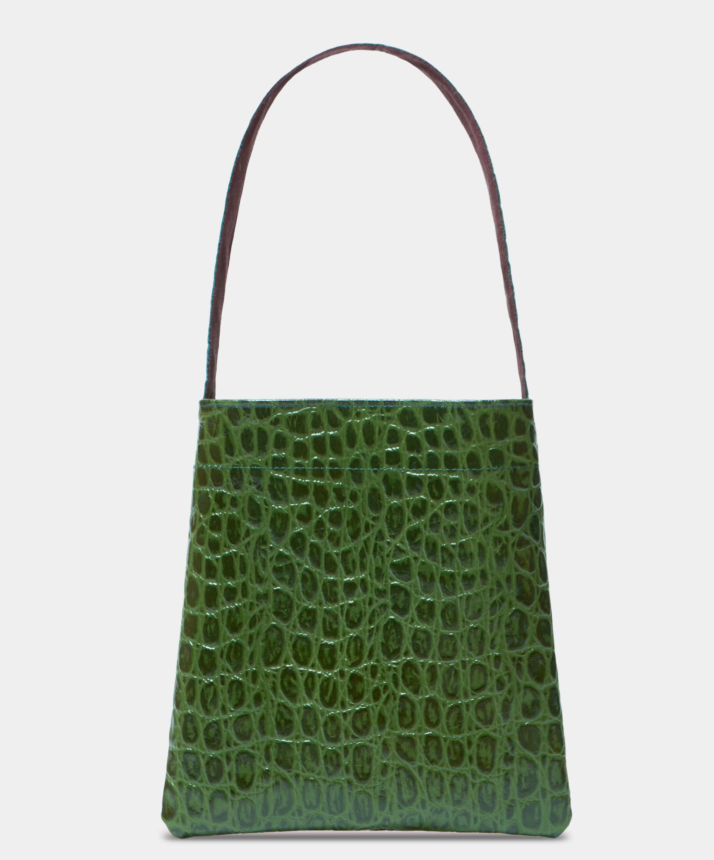 Lea Bag Cocco Green in pelle Amimi Milano