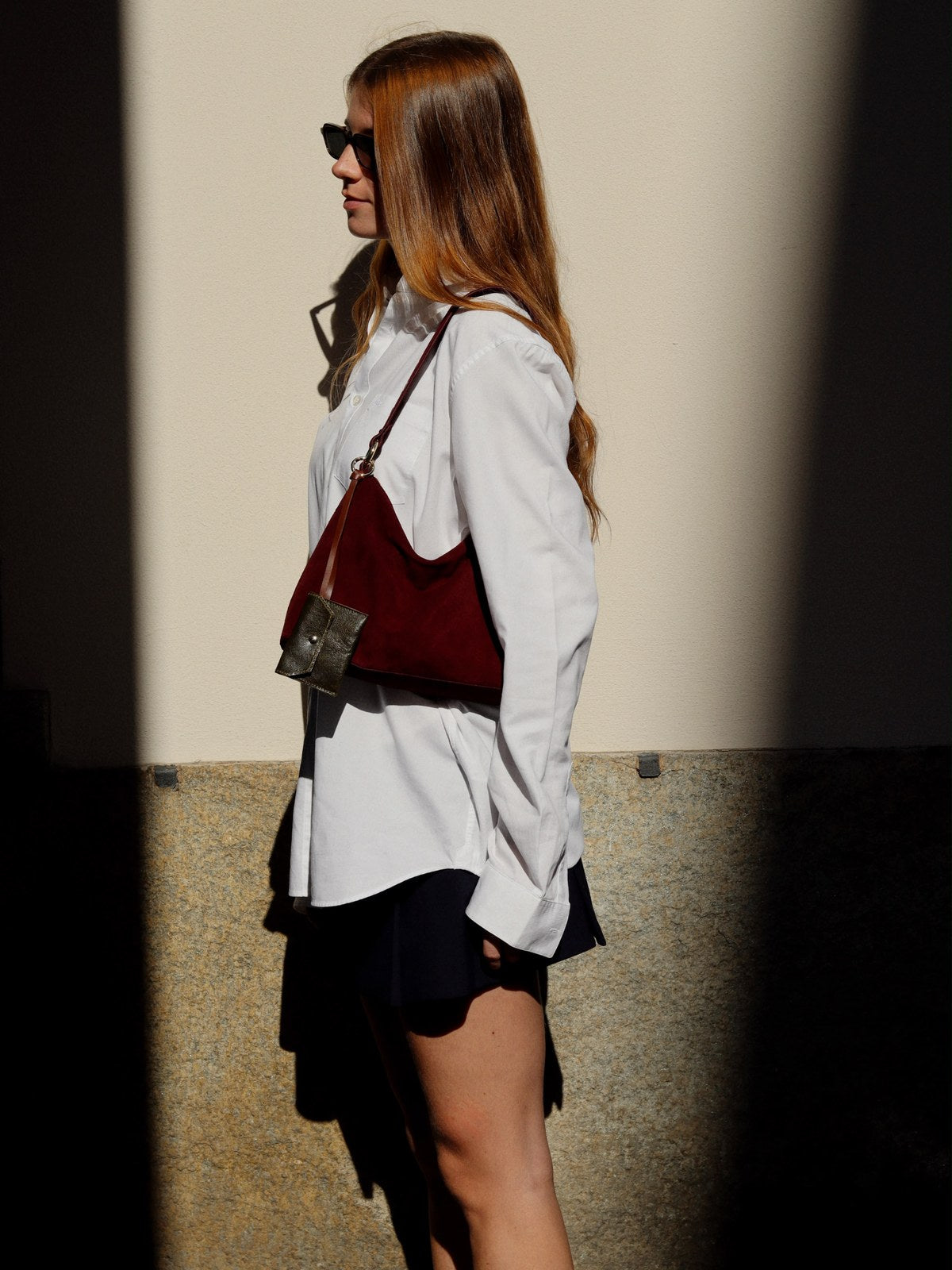 Amimi Girls Look - Sophie Bag Suede Burgundy